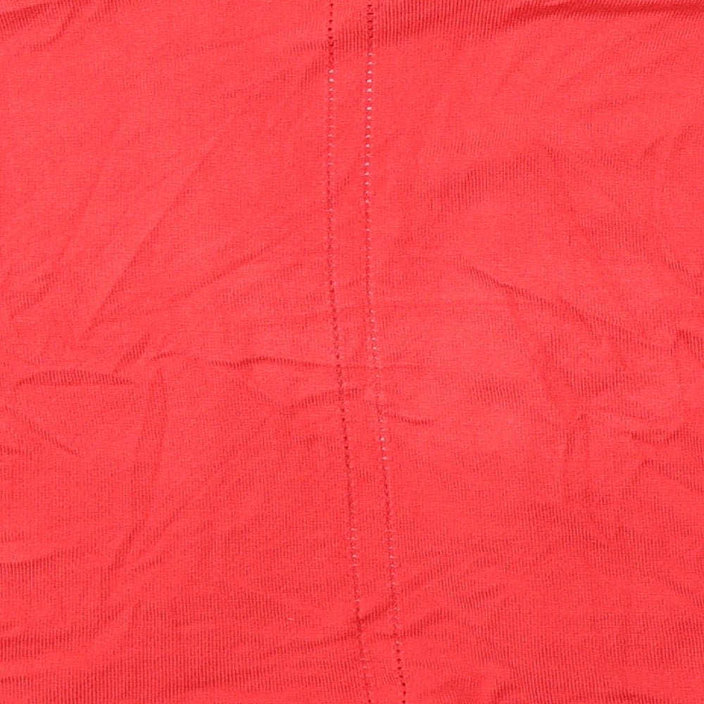 Precis Womens Red V-Neck  Viscose Cardigan Jumper Size M