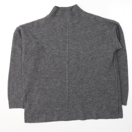 Primark Womens Grey Round Neck  Acrylic Pullover Jumper Size 12