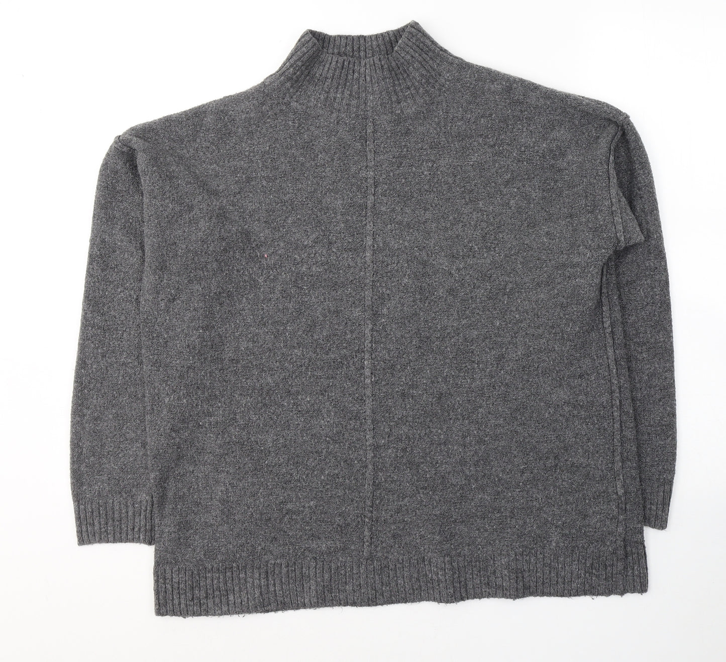 Primark Womens Grey Round Neck  Acrylic Pullover Jumper Size 12