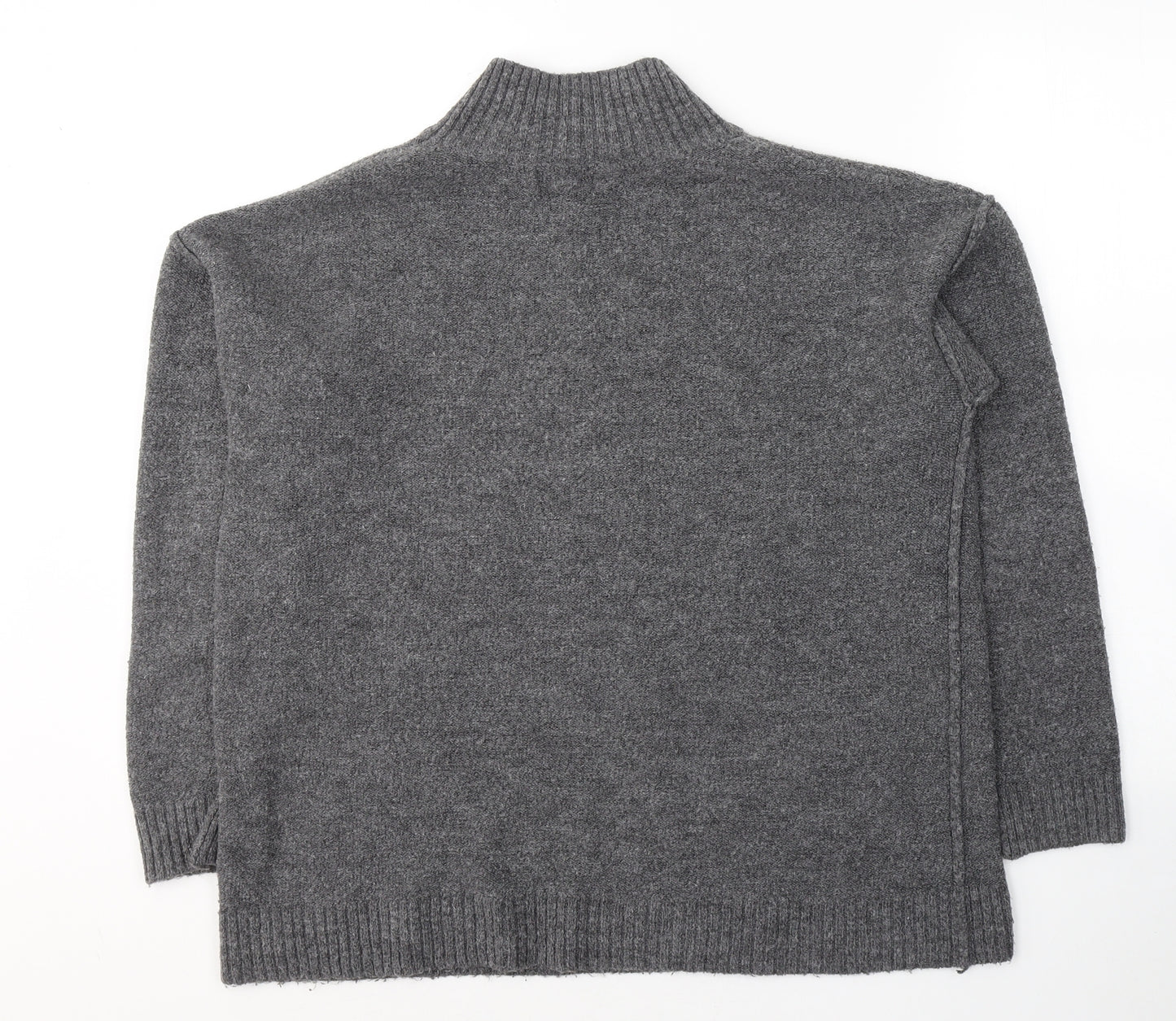 Primark Womens Grey Round Neck  Acrylic Pullover Jumper Size 12