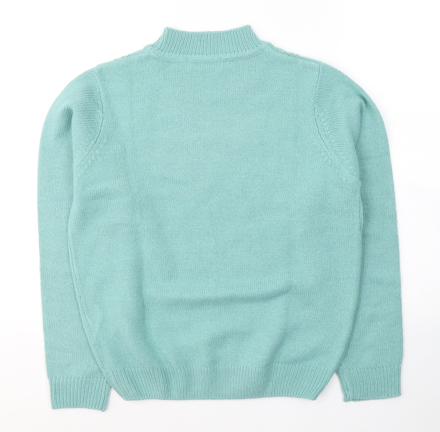Honor Millburn Womens Green Round Neck  Acrylic Pullover Jumper Size 10