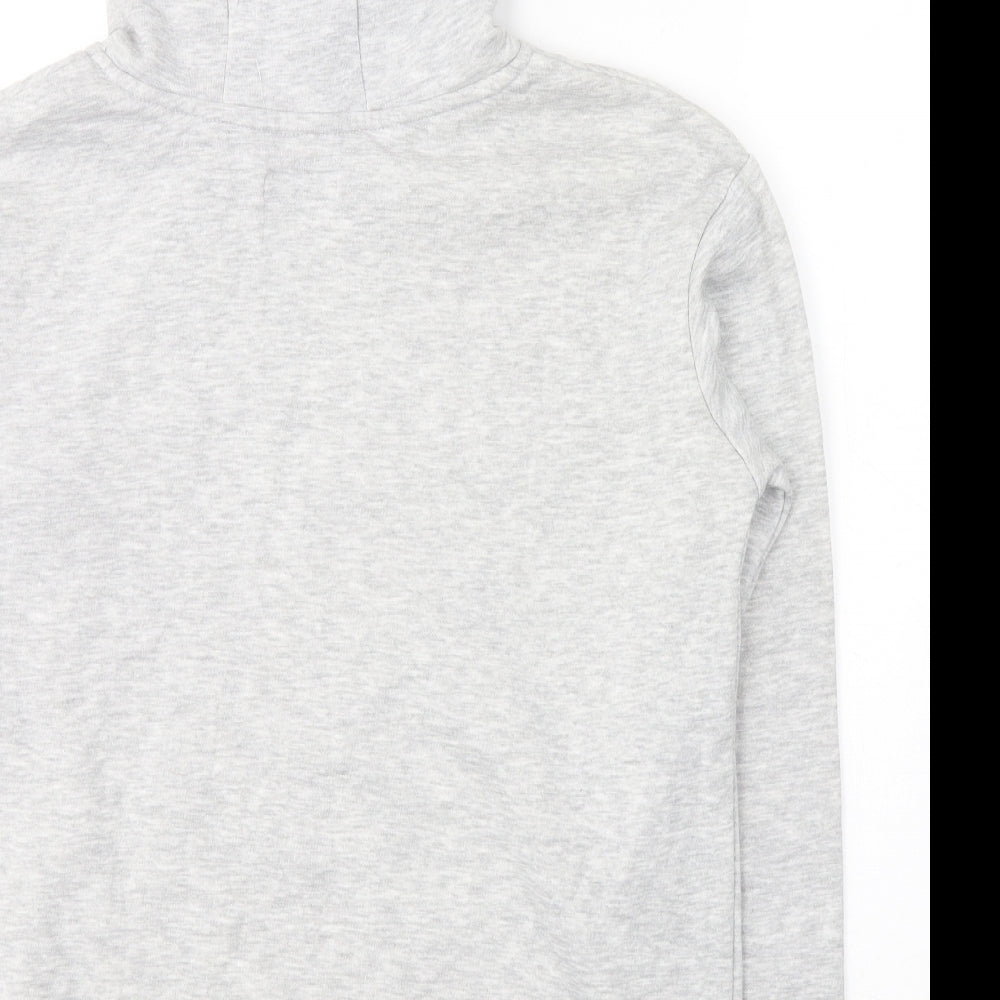 Primark Girls Grey  Cotton Pullover Hoodie Size 14-15 Years  Pullover - Love heart