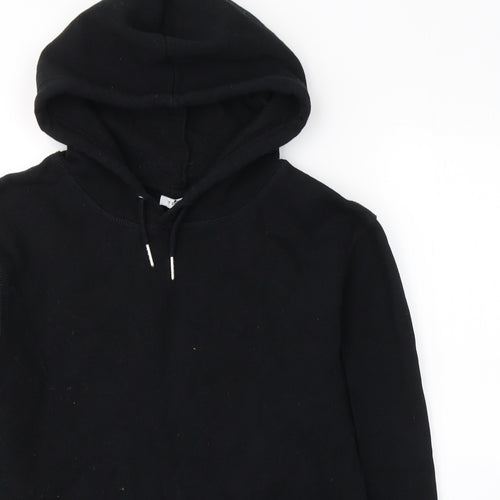 Topshop Womens Black  Polyester Pullover Hoodie Size XS  Pullover