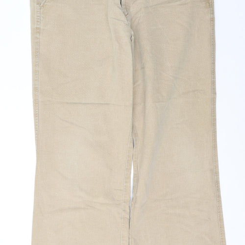 Pemus Mens Brown  Cotton Trousers  Size 34 L29 in Slim Button