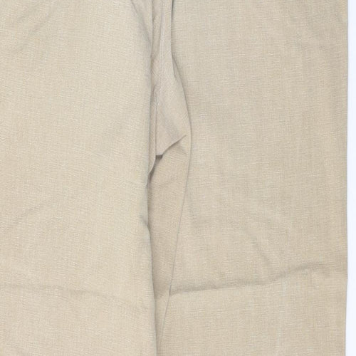 Pemus Mens Brown  Cotton Trousers  Size 34 L29 in Slim Button