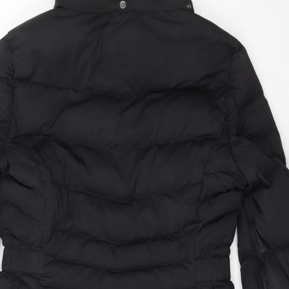 Tommy Hilfiger Womens Black   Puffer Jacket Coat Size S  Zip