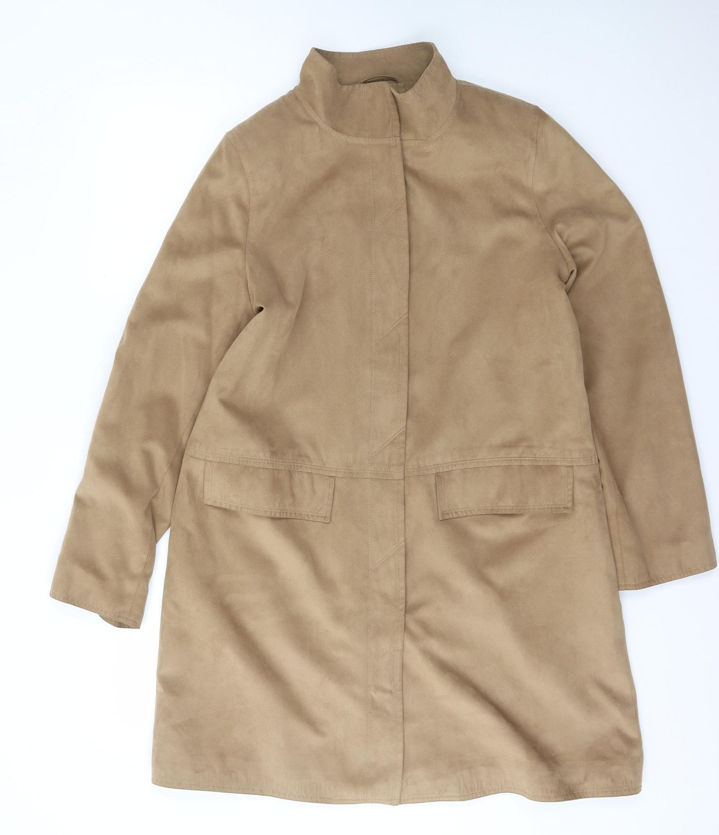 Preworn Womens Beige   Jacket  Size 12  Button