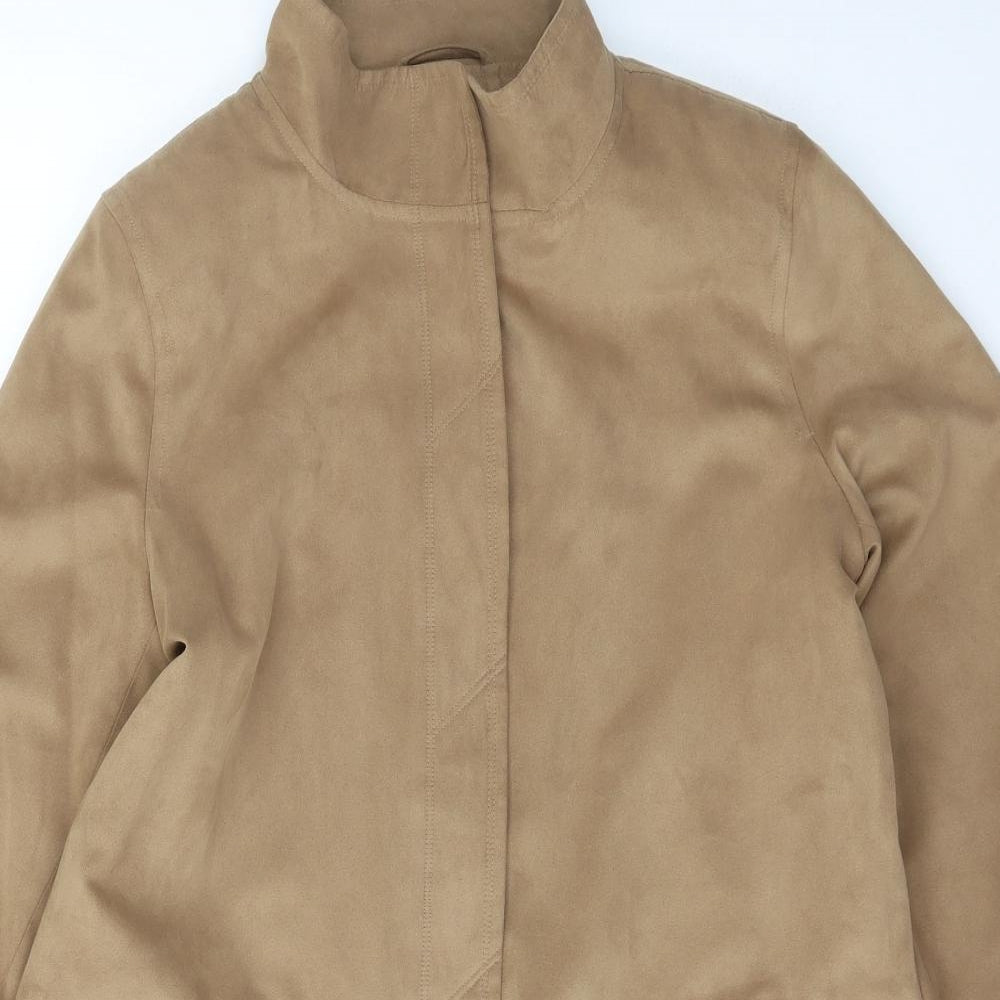 Preworn Womens Beige   Jacket  Size 12  Button
