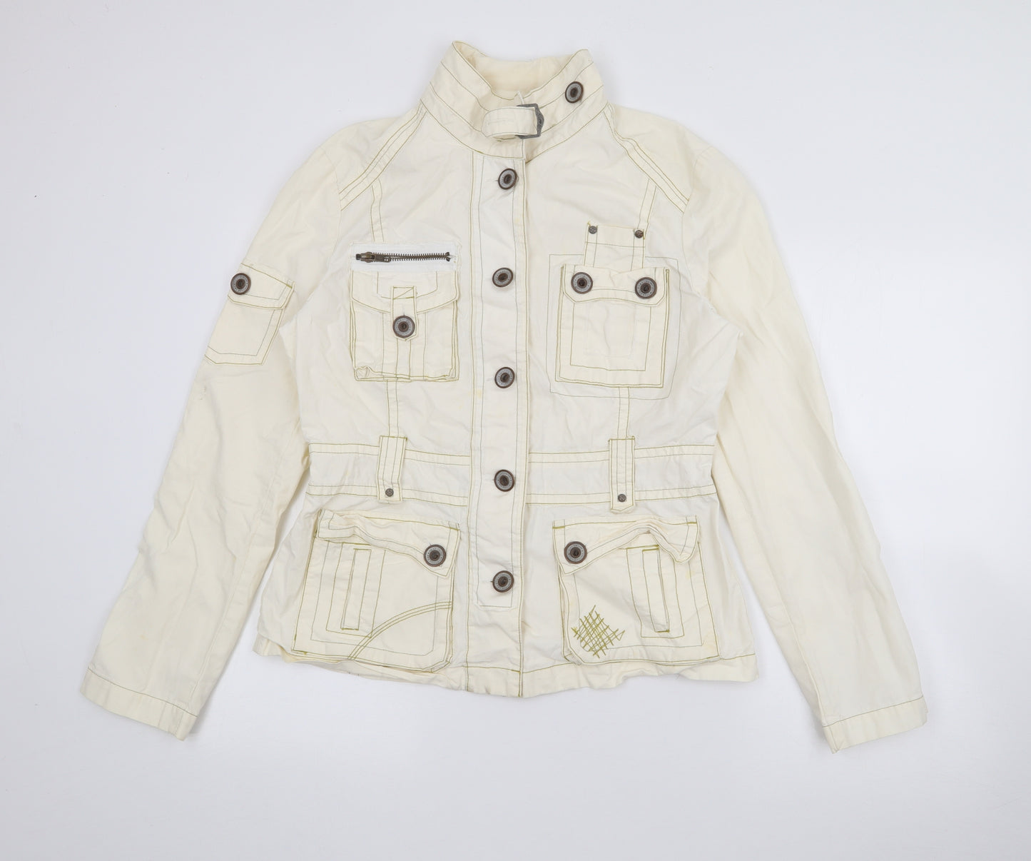 NEXT Womens Ivory   Jacket  Size S  Zip