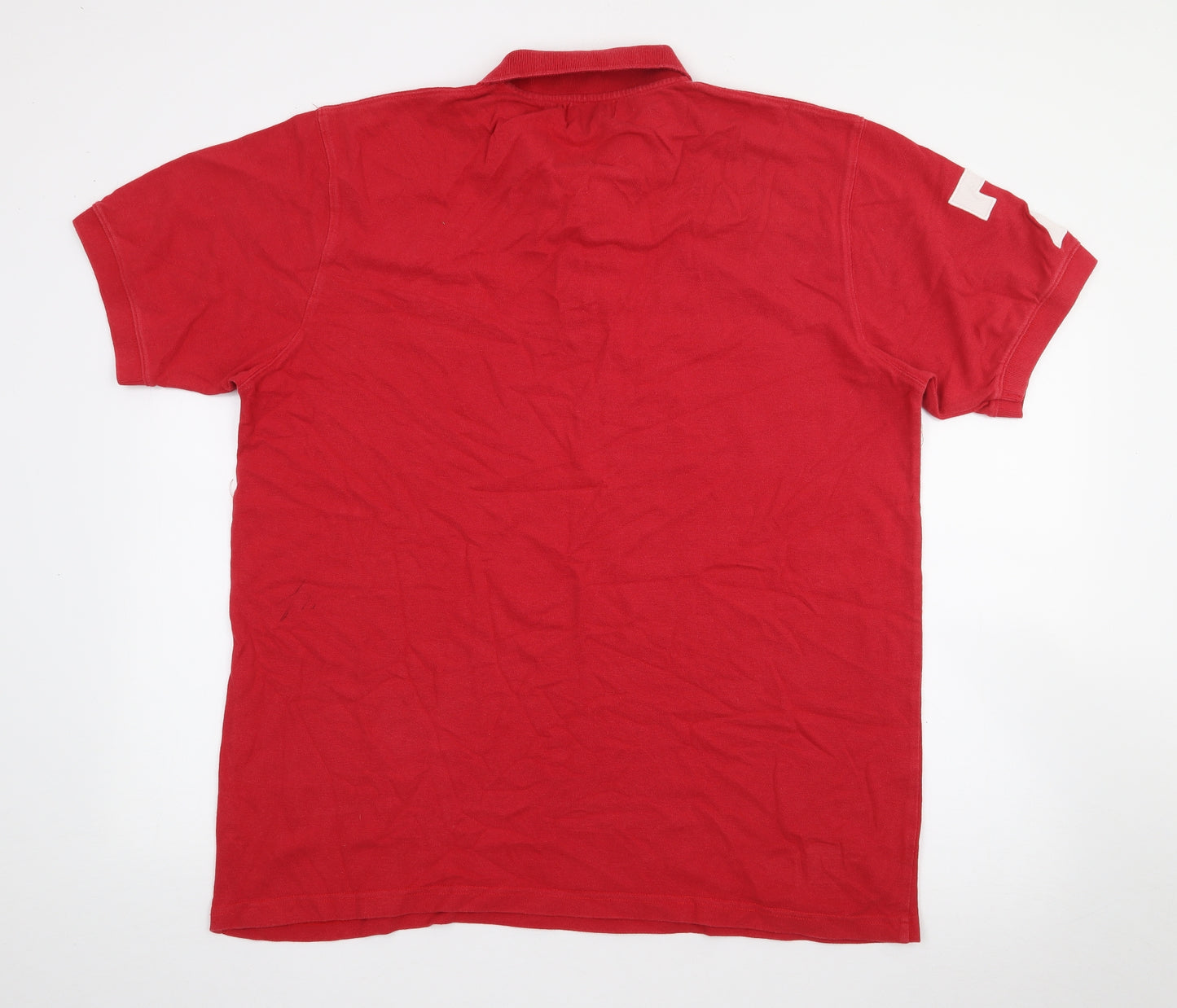 MFC Official Mens Red  Cotton  Polo Size 2XL Collared Button