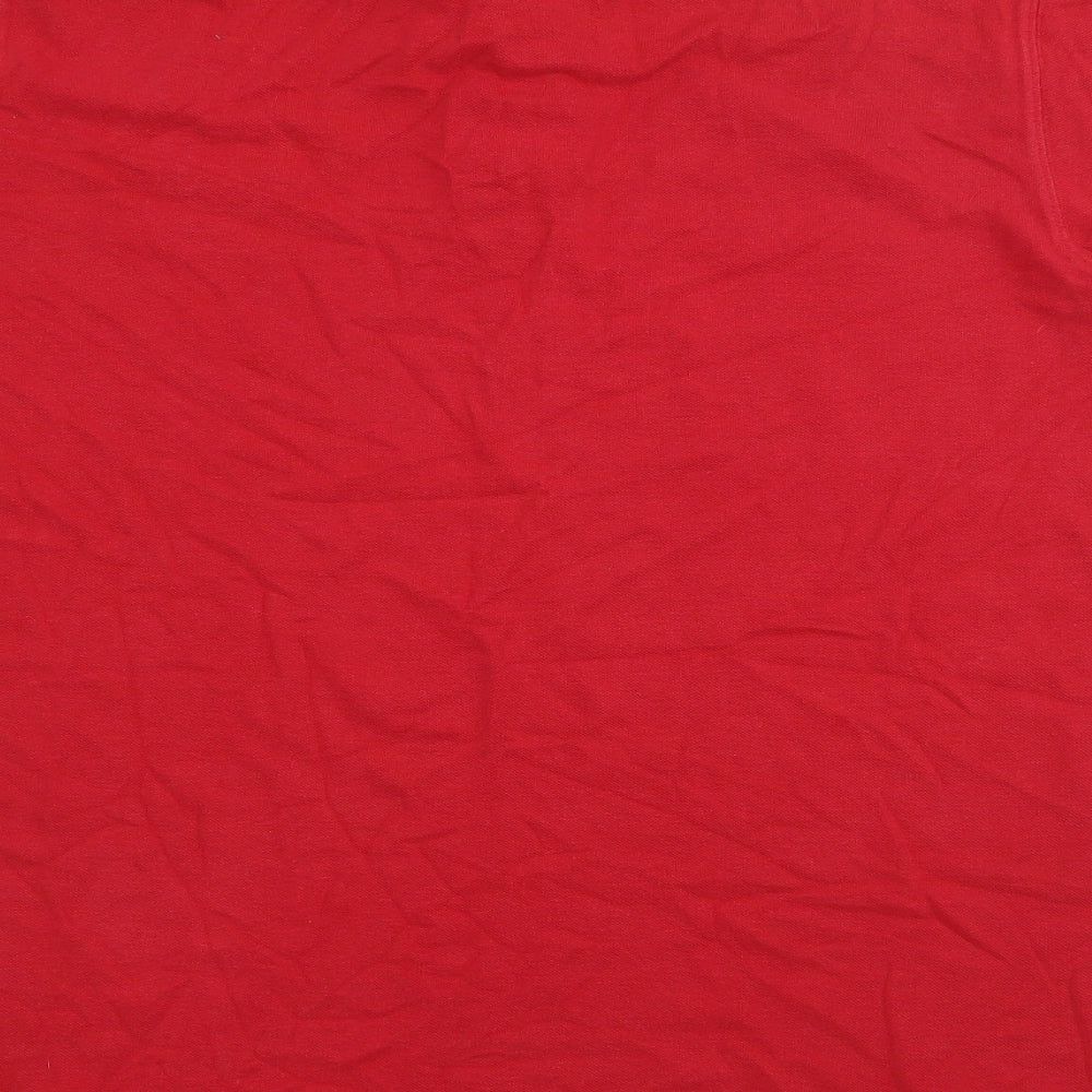 MFC Official Mens Red  Cotton  Polo Size 2XL Collared Button