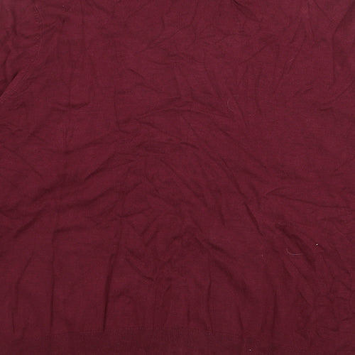 George Womens Purple Crew Neck  Viscose Cardigan Jumper Size 20