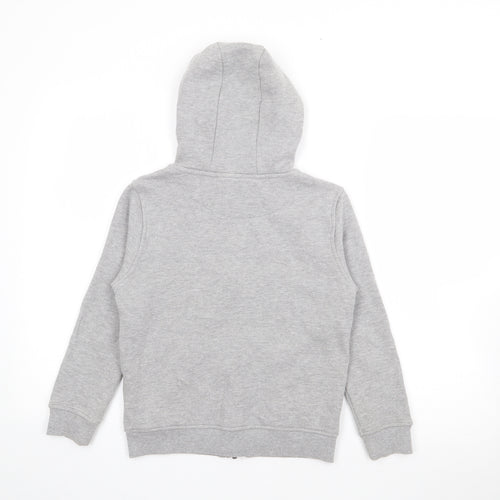 Primark Boys Grey  Cotton Full Zip Hoodie Size 8-9 Years  Zip