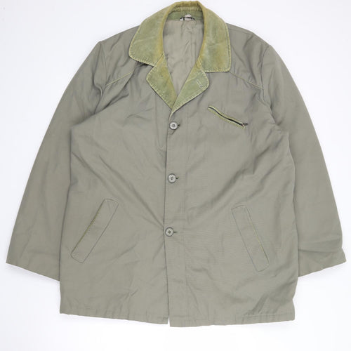Greenwoods Mens Green   Jacket Coat Size L  Zip