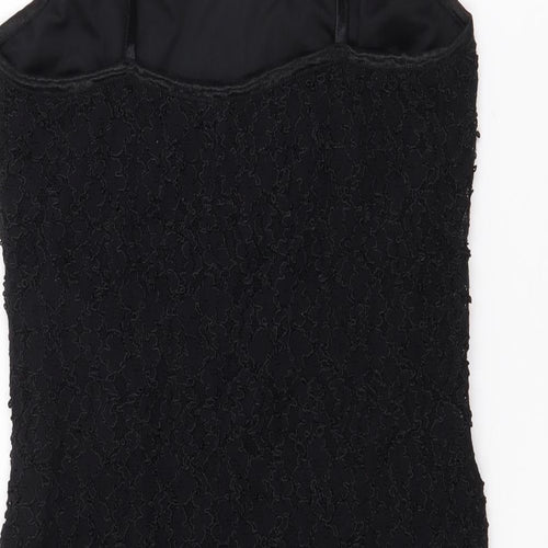 Lella Womens Black  Polyester Bodycon  Size 12  V-Neck