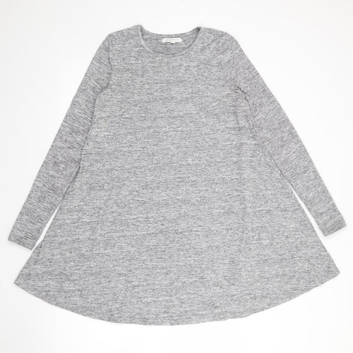 Glamorous Womens Grey  Polyester Jumper Dress  Size 8  Crew Neck