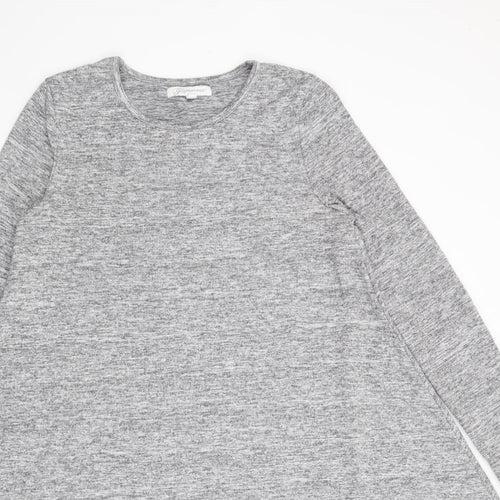 Glamorous Womens Grey  Polyester Jumper Dress  Size 8  Crew Neck