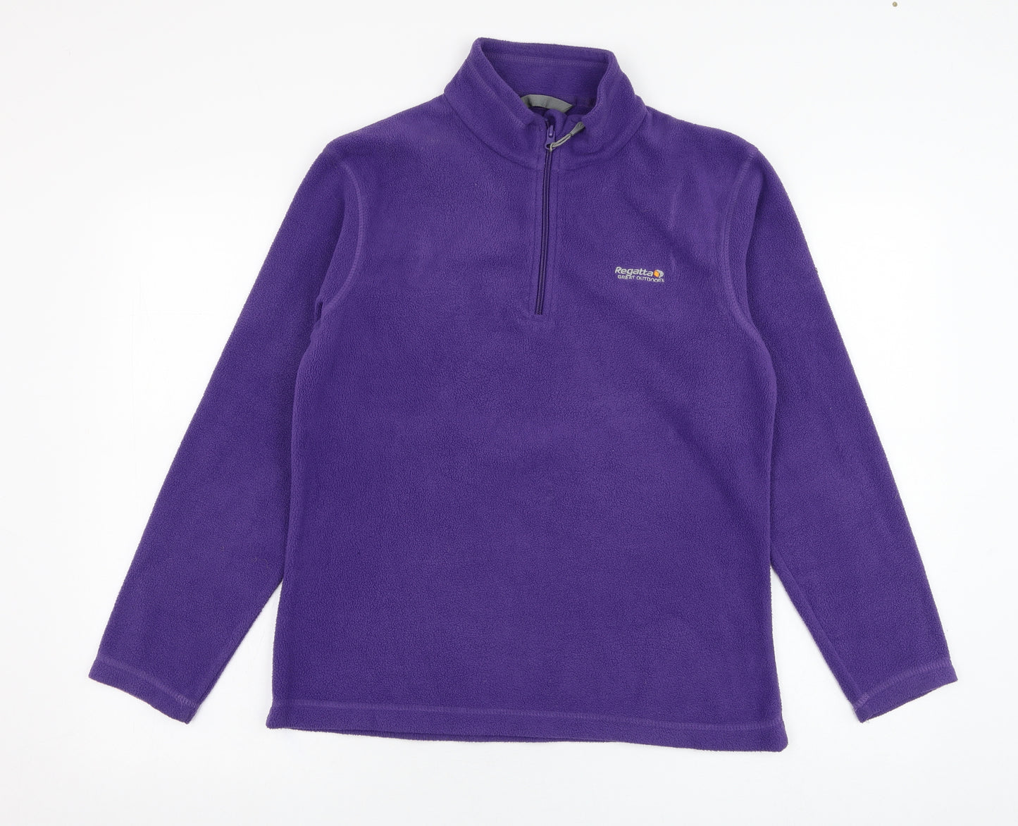 Regatta Womens Purple  Polyester Full Zip Sweatshirt Size 12  Zip - Fleece