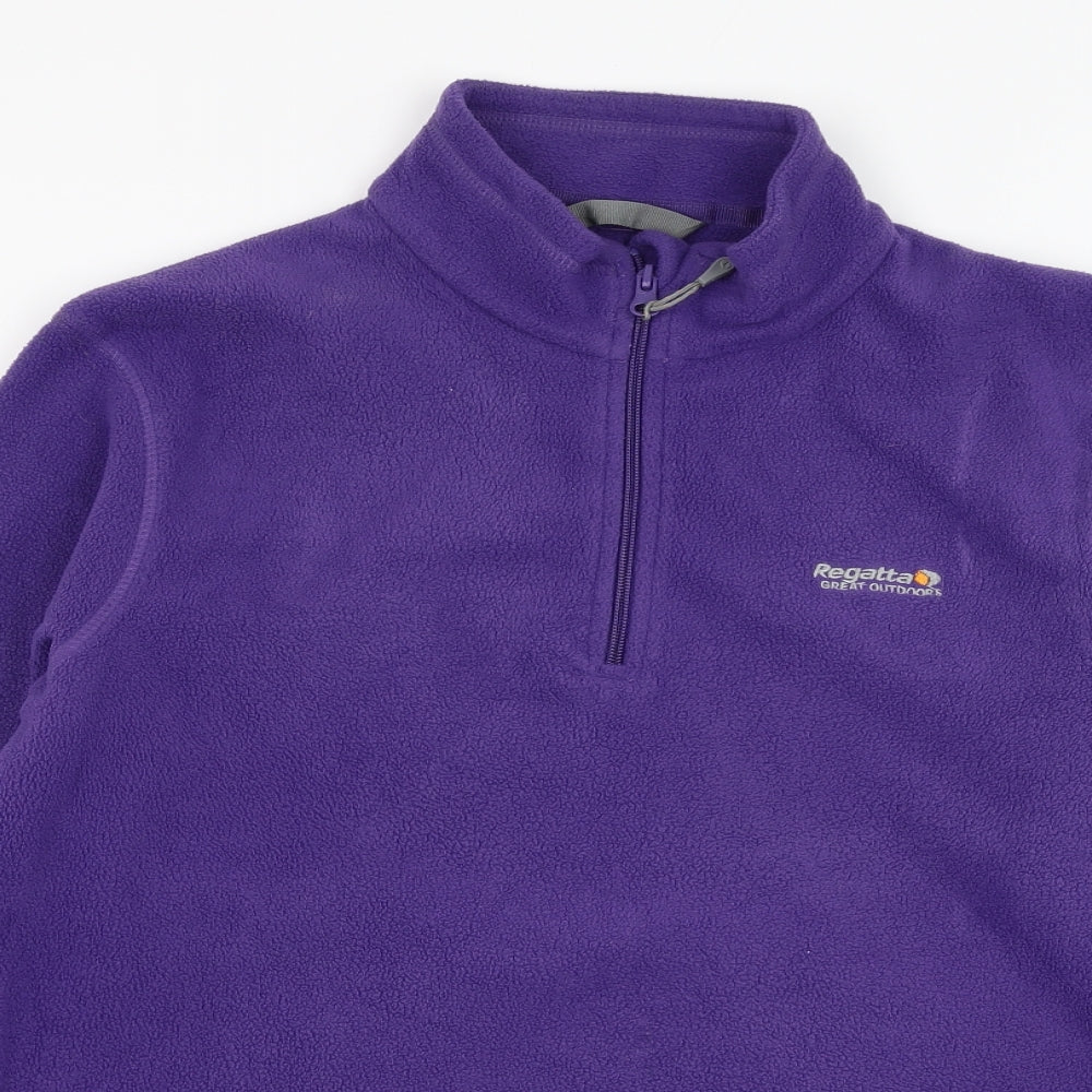 Regatta Womens Purple  Polyester Full Zip Sweatshirt Size 12  Zip - Fleece