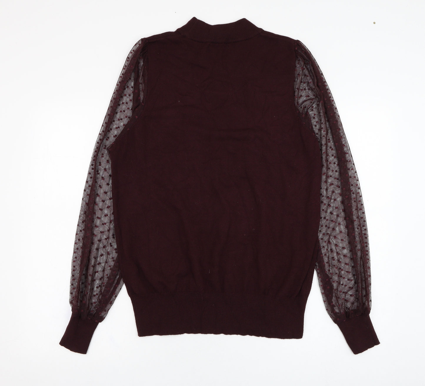 F&F Womens Purple Round Neck  Viscose Pullover Jumper Size 16