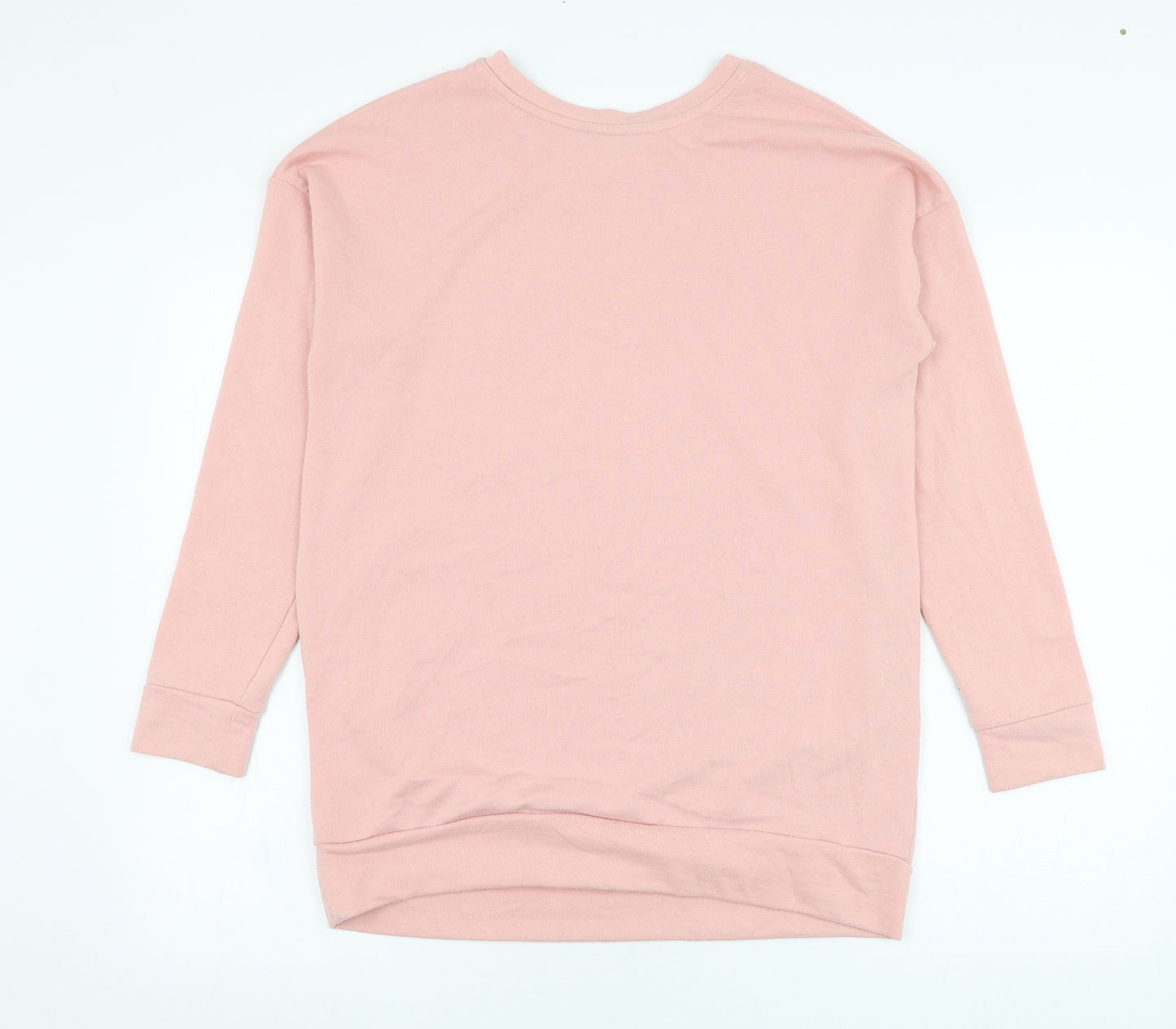 Peacocks Womens Pink  Polyester Pullover Sweatshirt Size 10  Pullover - Heart
