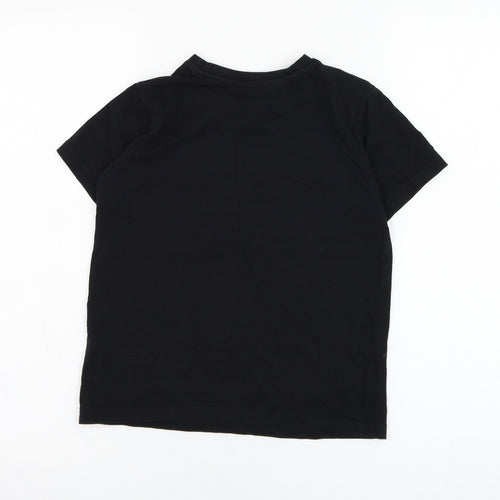 Roblox Boys Black  Cotton Basic T-Shirt Size 8-9 Years Round Neck Pullover - Roblox