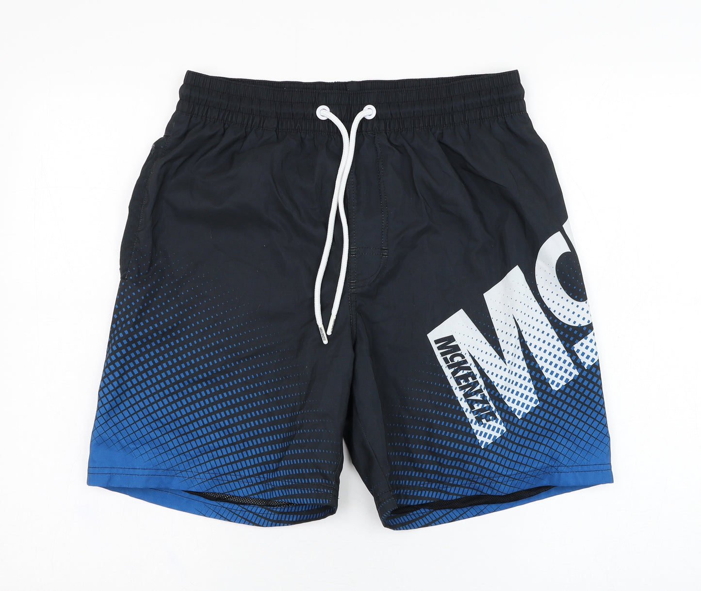McKenzie Mens Black  Polyester Sweat Shorts Size M L7 in Regular  - Swimwear