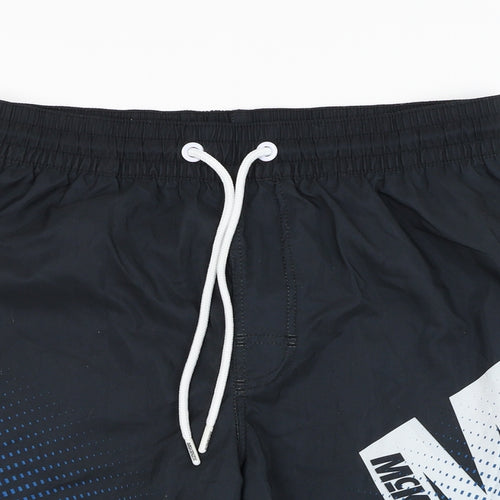 McKenzie Mens Black  Polyester Sweat Shorts Size M L7 in Regular  - Swimwear