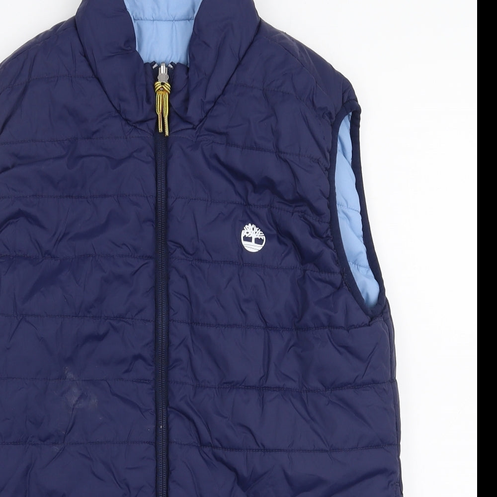 Timberland Boys Blue   Gilet Coat Size M  Zip
