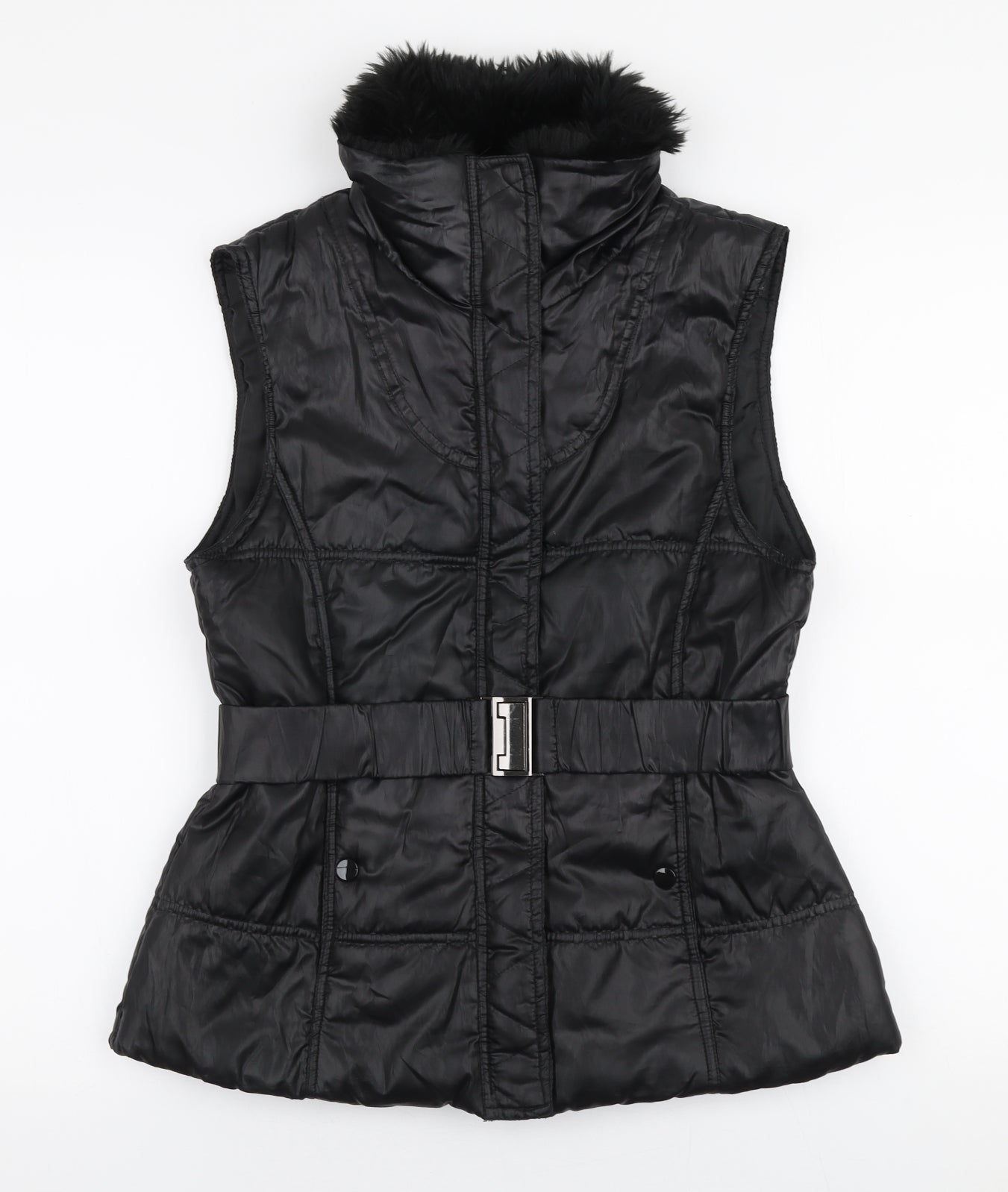 Sakura Womens Black   Gilet Coat Size 12  Zip