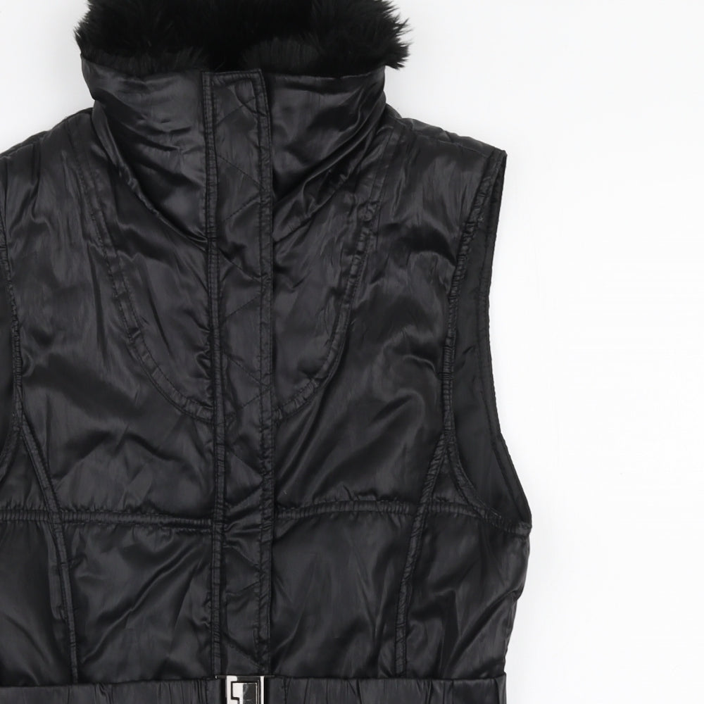 Sakura Womens Black   Gilet Coat Size 12  Zip