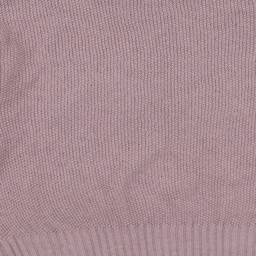 SheIn Womens Purple Boat Neck  Polyester Pullover Jumper Size L