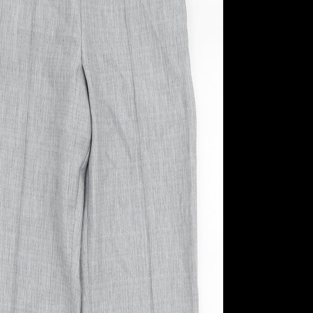 Marks and Spencer Womens Grey  Polyester Trousers  Size 12 L27 in Regular