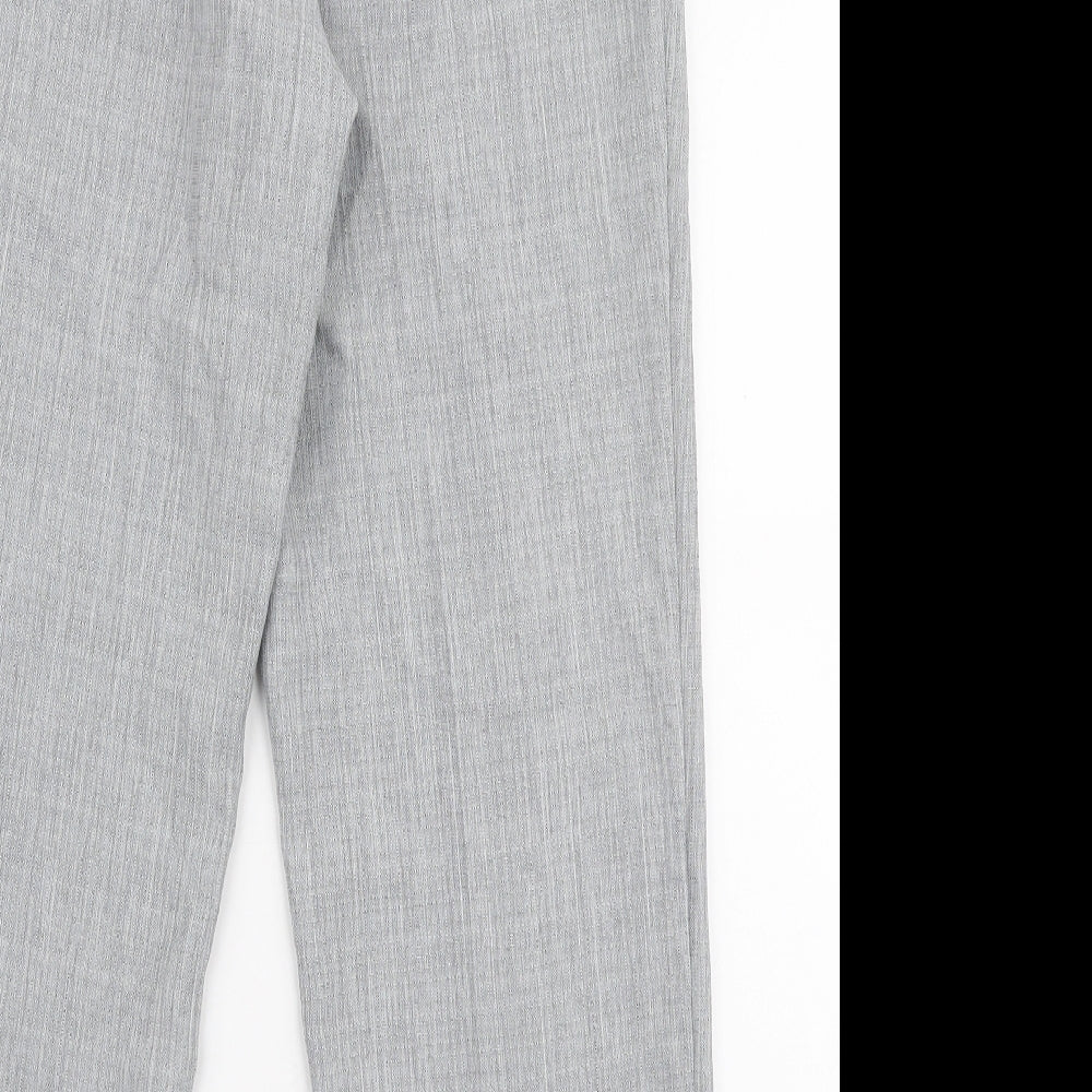 Marks and Spencer Womens Grey  Polyester Trousers  Size 12 L27 in Regular