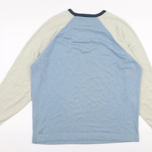 Marks and Spencer Mens Multicoloured Round Neck  Acrylic Pullover Jumper Size L