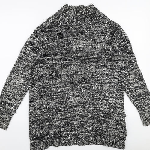 Atmosphere Womens Silver V-Neck  Polyester Cardigan Jumper Size 10