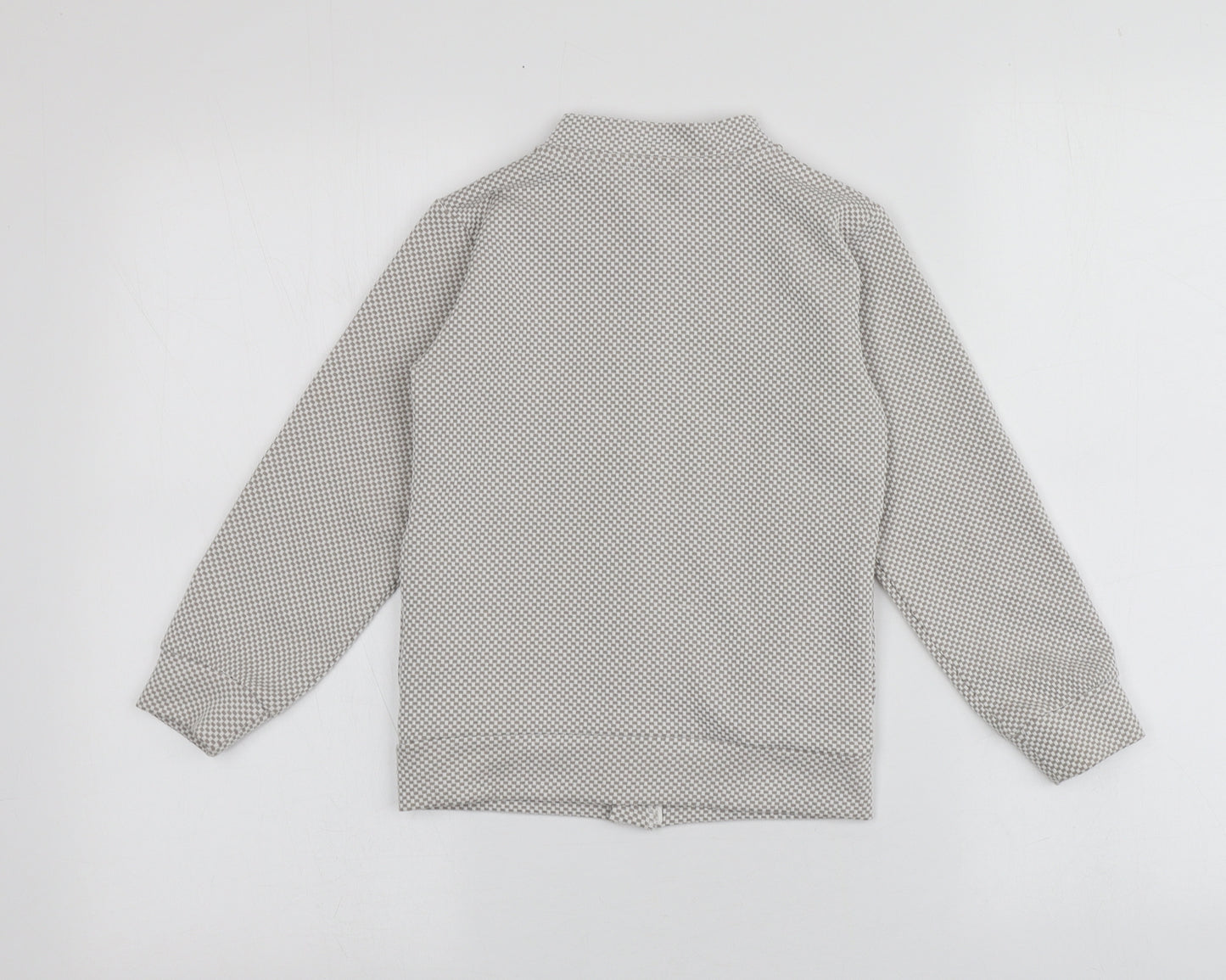 River Island Girls Beige  Polyester Full Zip Hoodie Size 5-6 Years