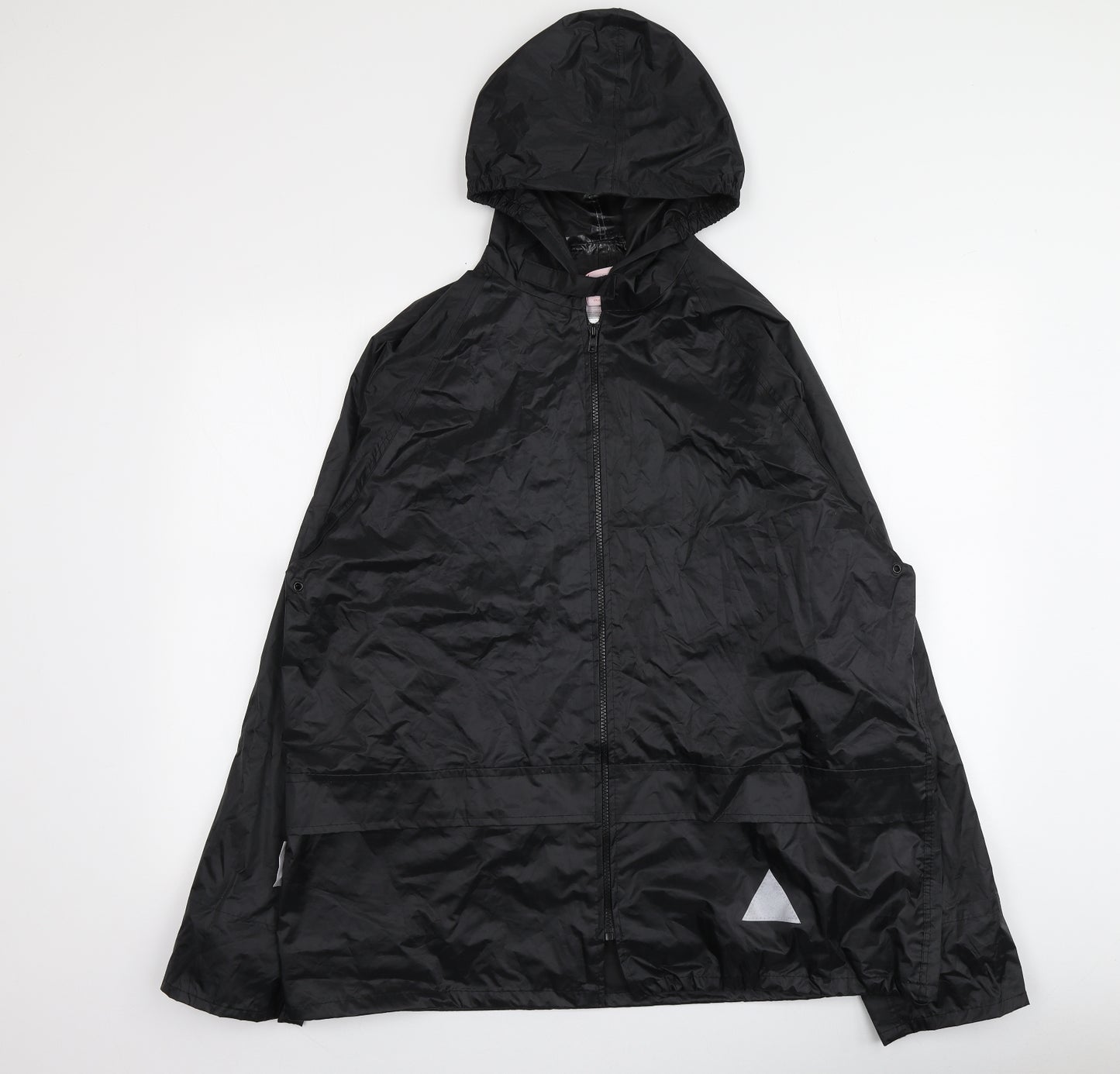 Result Mens Black   Rain Coat Jacket Size M