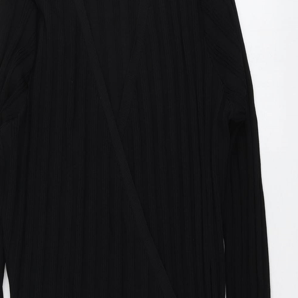 NEXT Womens Black V-Neck  Viscose Cardigan Jumper Size M