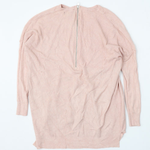 Atmosphere Womens Pink Round Neck  Viscose Pullover Jumper Size 6