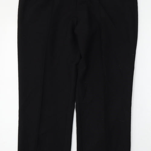 Classic Womens Black  Polyester Trousers  Size 14 L27 in Regular