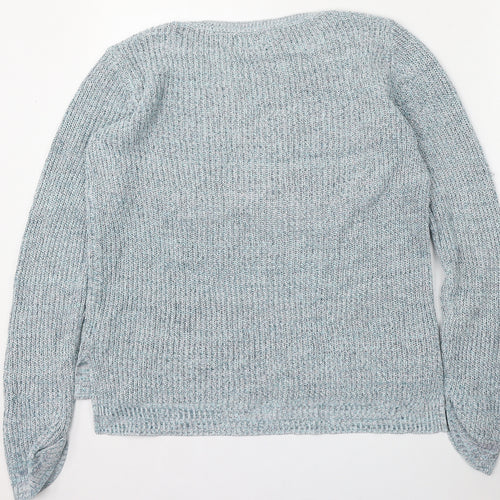LOGG Girls Blue Round Neck  Cotton Pullover Jumper Size 14 Years