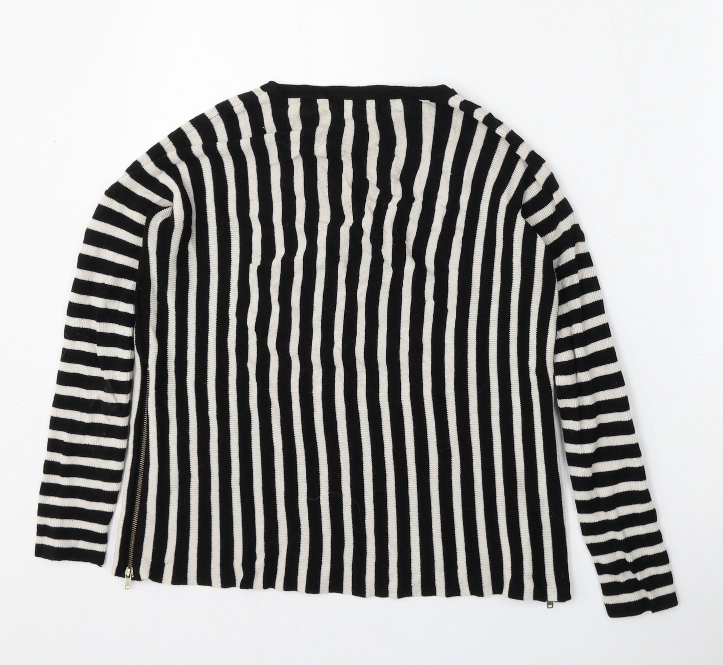 Atmosphere Womens Multicoloured Round Neck Striped Viscose Pullover Jumper Size 6