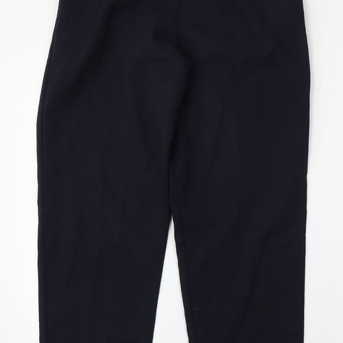 Wilkies Womens Blue  Polyester Trousers  Size 14 L28 in Regular
