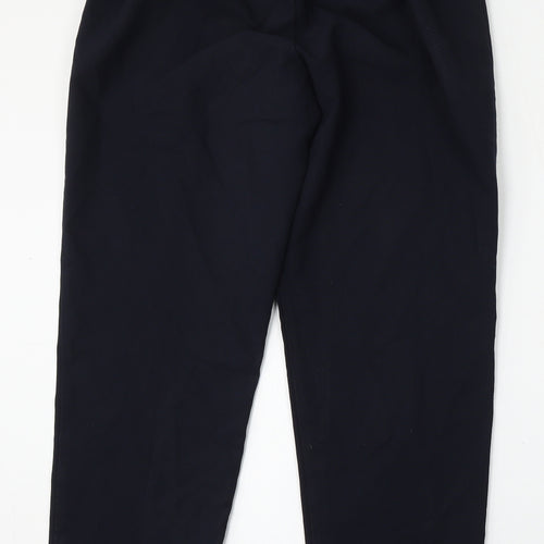 Wilkies Womens Blue  Polyester Trousers  Size 14 L28 in Regular