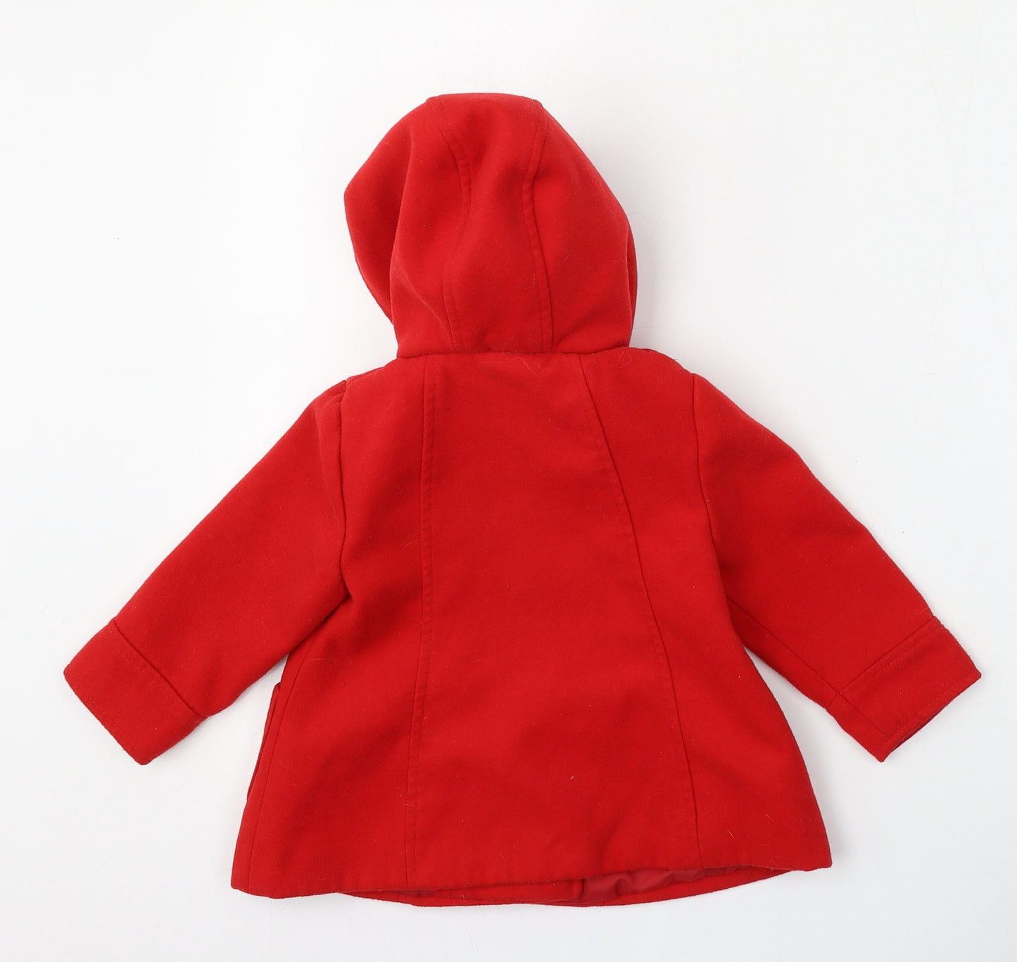 F&F Girls Red   Jacket  Size 12-18 Months   Button