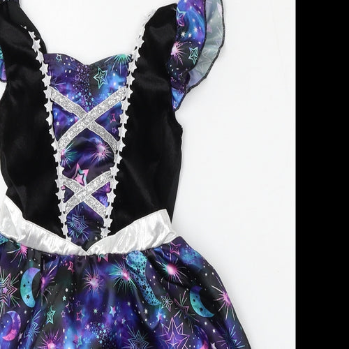 F&F Girls Multicoloured  Polyester Skater Dress  Size 3-4 Years  Square Neck  - Fancy dress