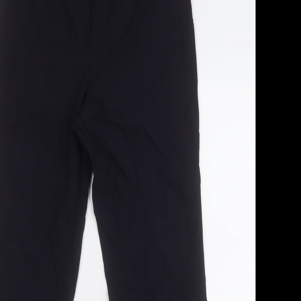 ROBELL Womens Black  Polyester Chino Trousers Size L L24.5 in Regular