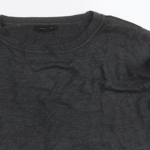 Atmosphere Womens Grey Round Neck  Acrylic Pullover Jumper Size 16