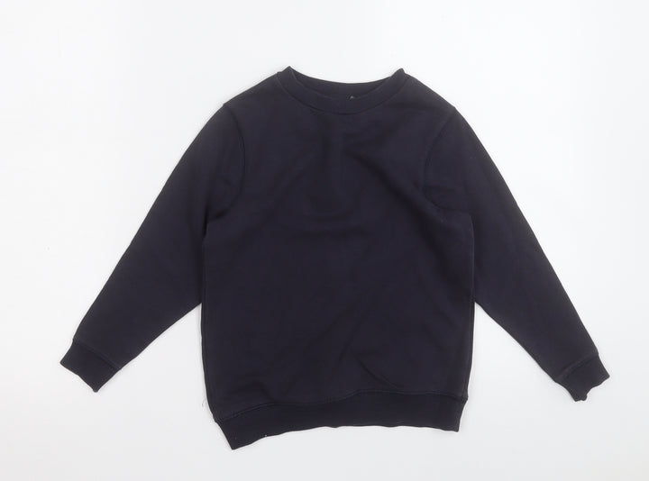 TU Boys Blue  Cotton Pullover Sweatshirt Size 5 Years